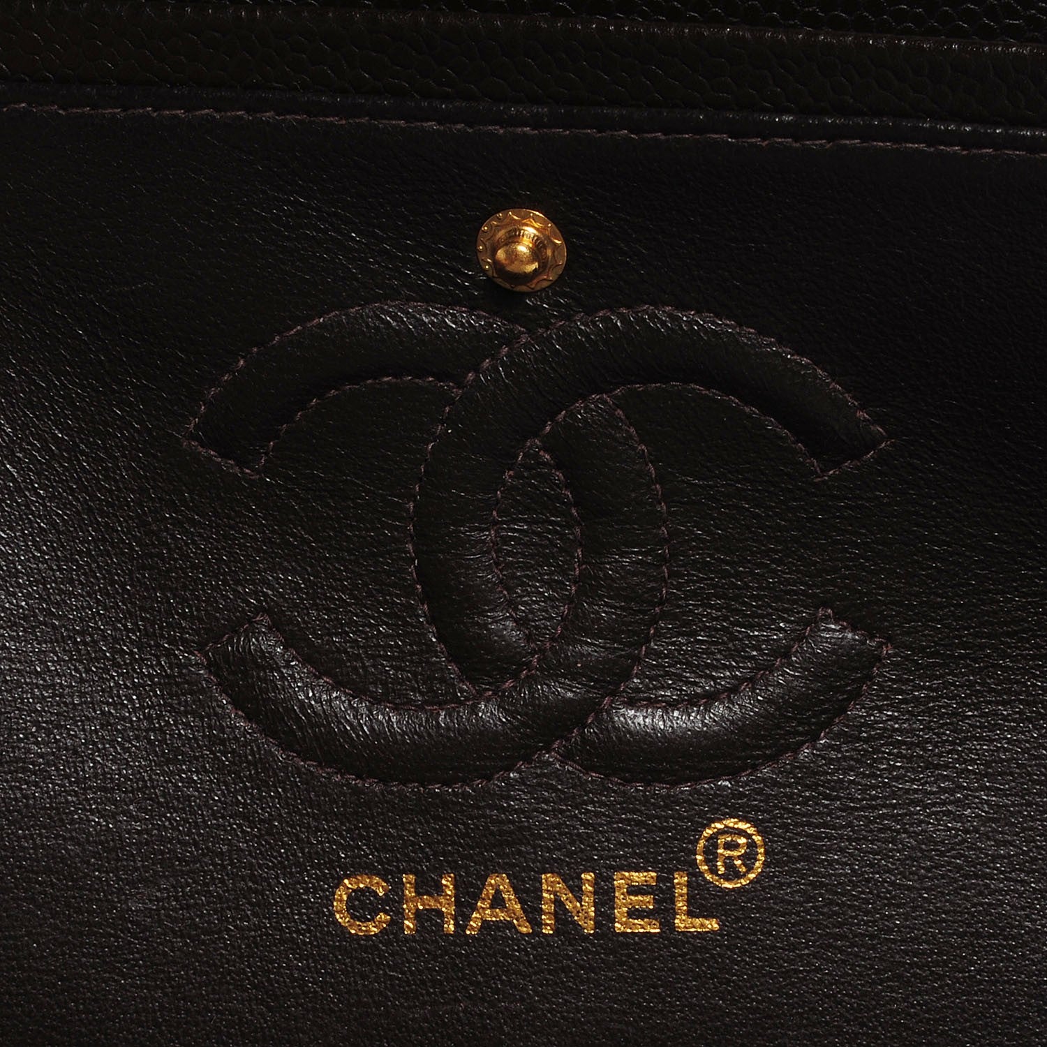 Chanel Caviar Quilted Small Double Flap Dark Brown 6 of 8