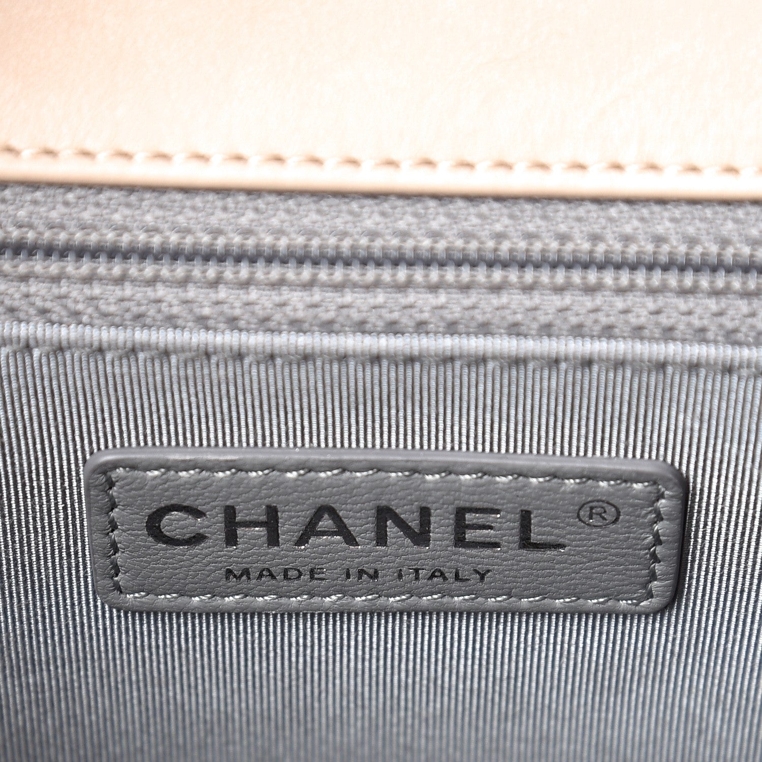 Chanel Calfskin Double Stitch New Medium Boy Flap Beige 6 of 9