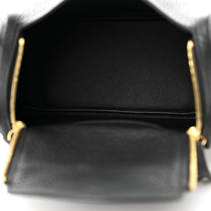 Hermes Taurillon Clemence Mini Lindy 20 Black 5 of 10