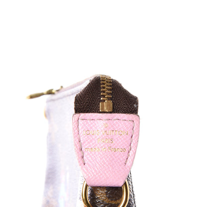 Louis Vuitton Monogram 2016 Christmas Animation Mini Pochette Accessories Rose Ballerine 7 of 9