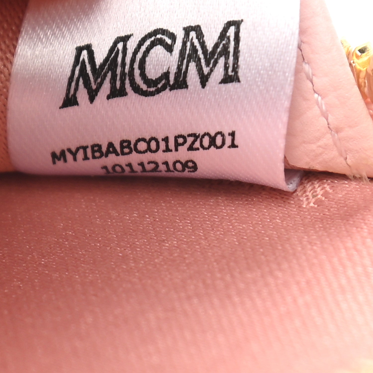 MCM Visetos Round Coin Pouch Pink 5 of 5