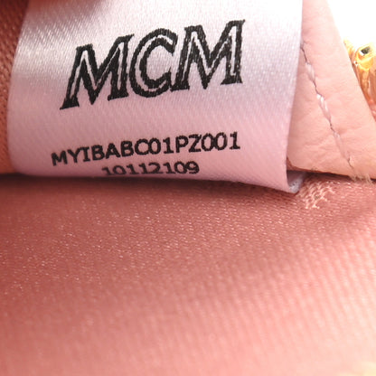 MCM Visetos Round Coin Pouch Pink 5 of 5