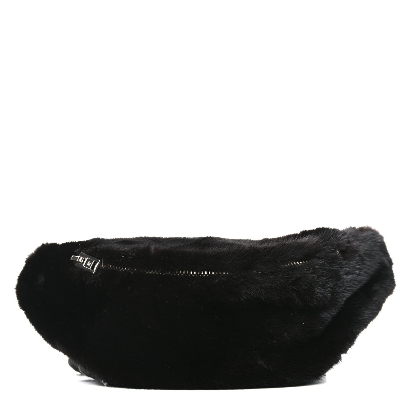 Fur Belt Bag Black