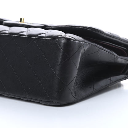 Chanel Lambskin Quilted Jumbo Double Flap Black 10 of 15
