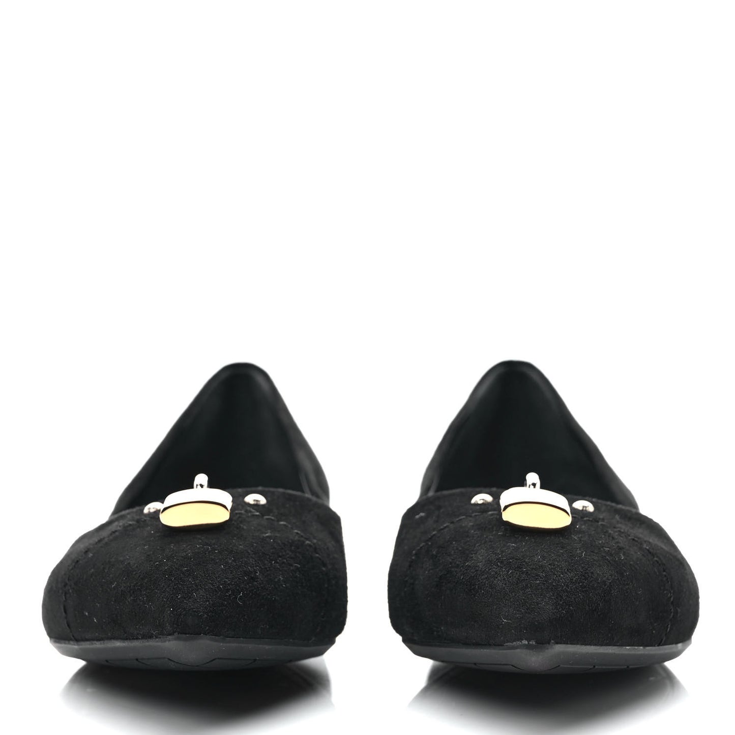 Suede Lock It Ballerina Flats 37 Black