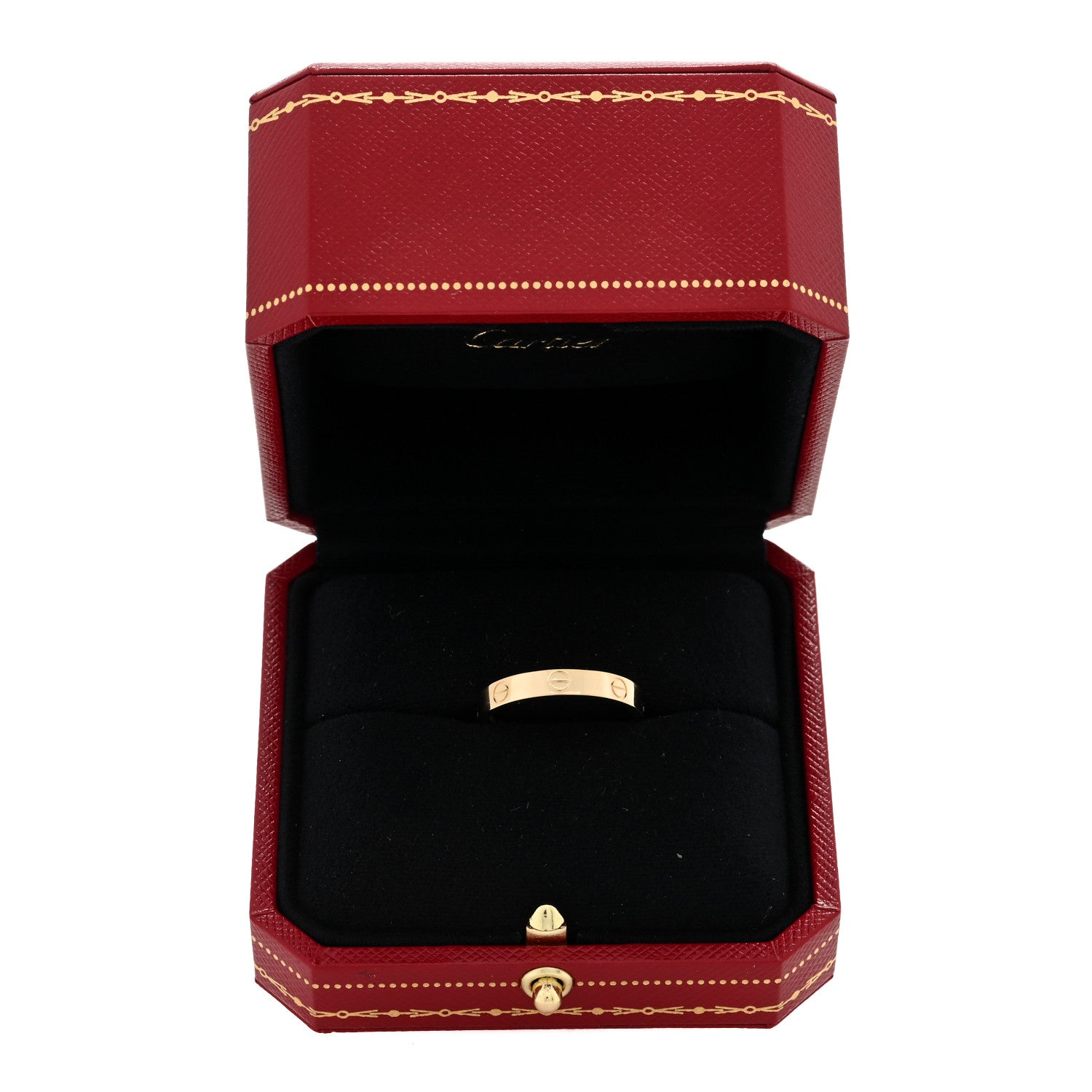 Cartier 18K Yellow Gold 3.5mm LOVE Wedding Band Ring 61 9.5 5 of 5
