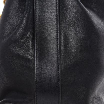 Chanel Lambskin CC Drawstring Shoulder Bag Black 19 of 19