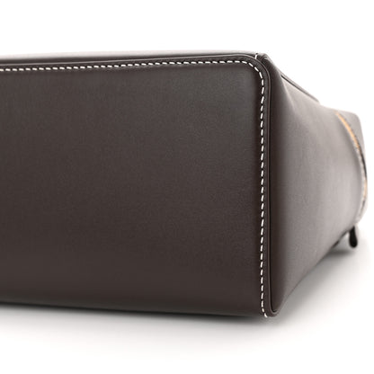 Loro Piana Smooth Calfskin Extra Bag L27 Dark Chocolate Licorice 9 of 11