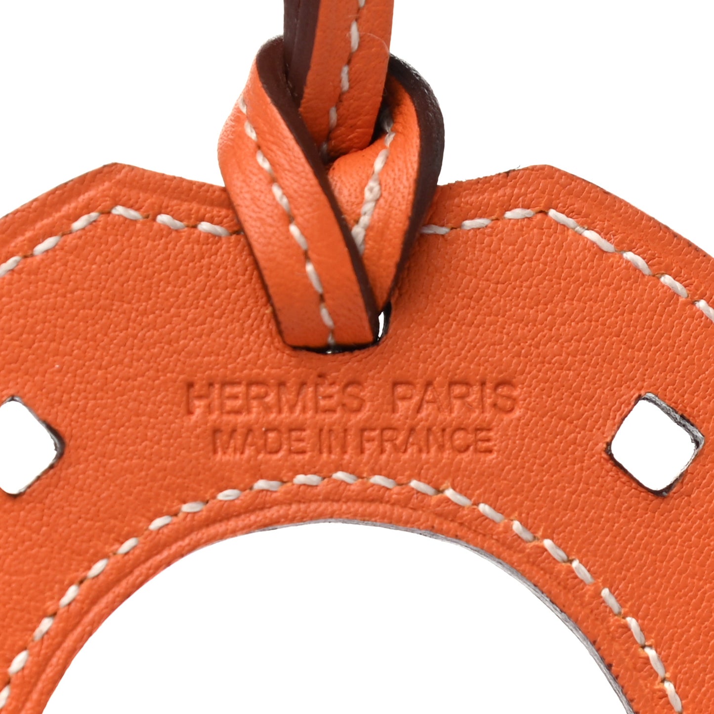 Swift Paddock Horseshoe Bag Charm Orange