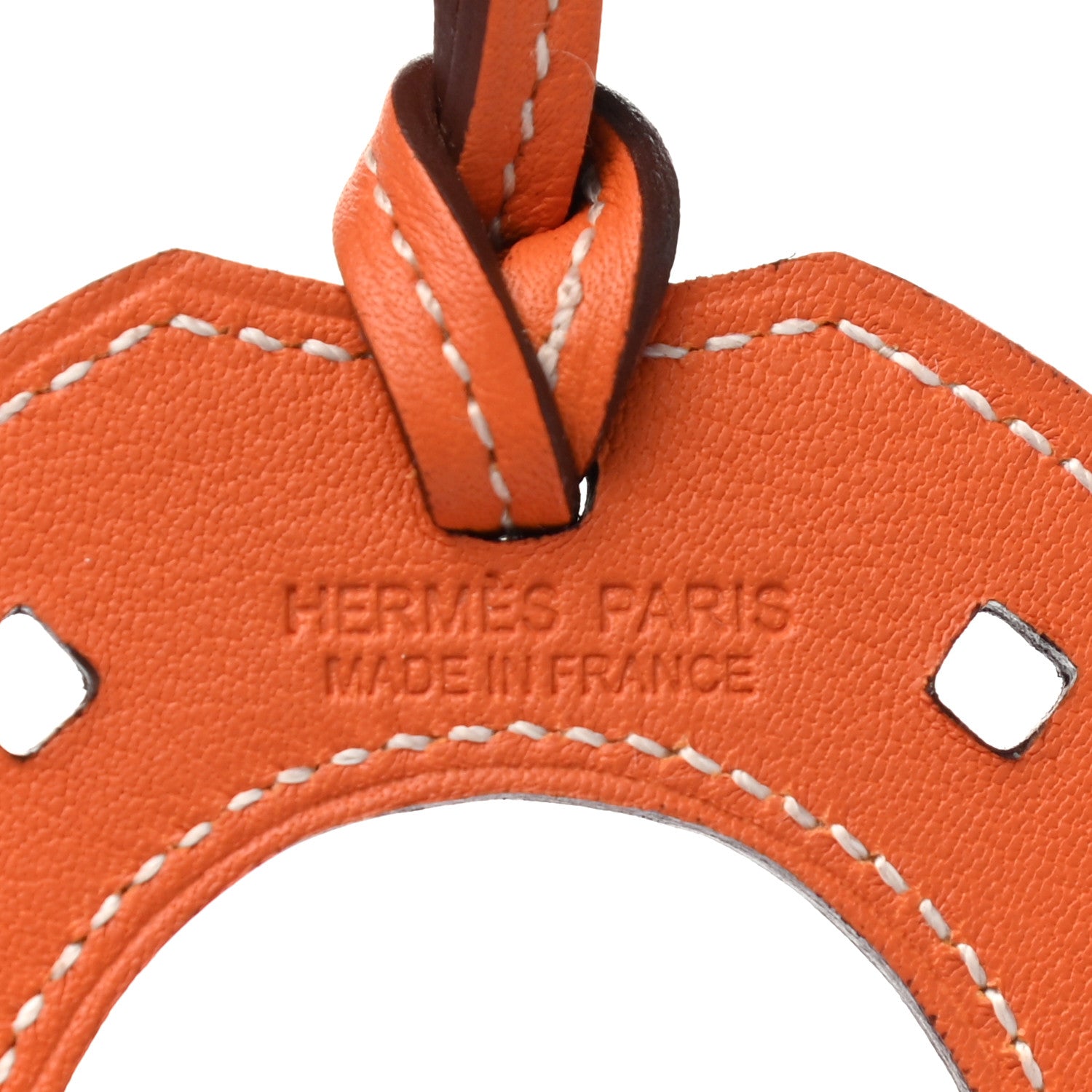 Hermes Swift Paddock Horseshoe Bag Charm Orange 3 of 3