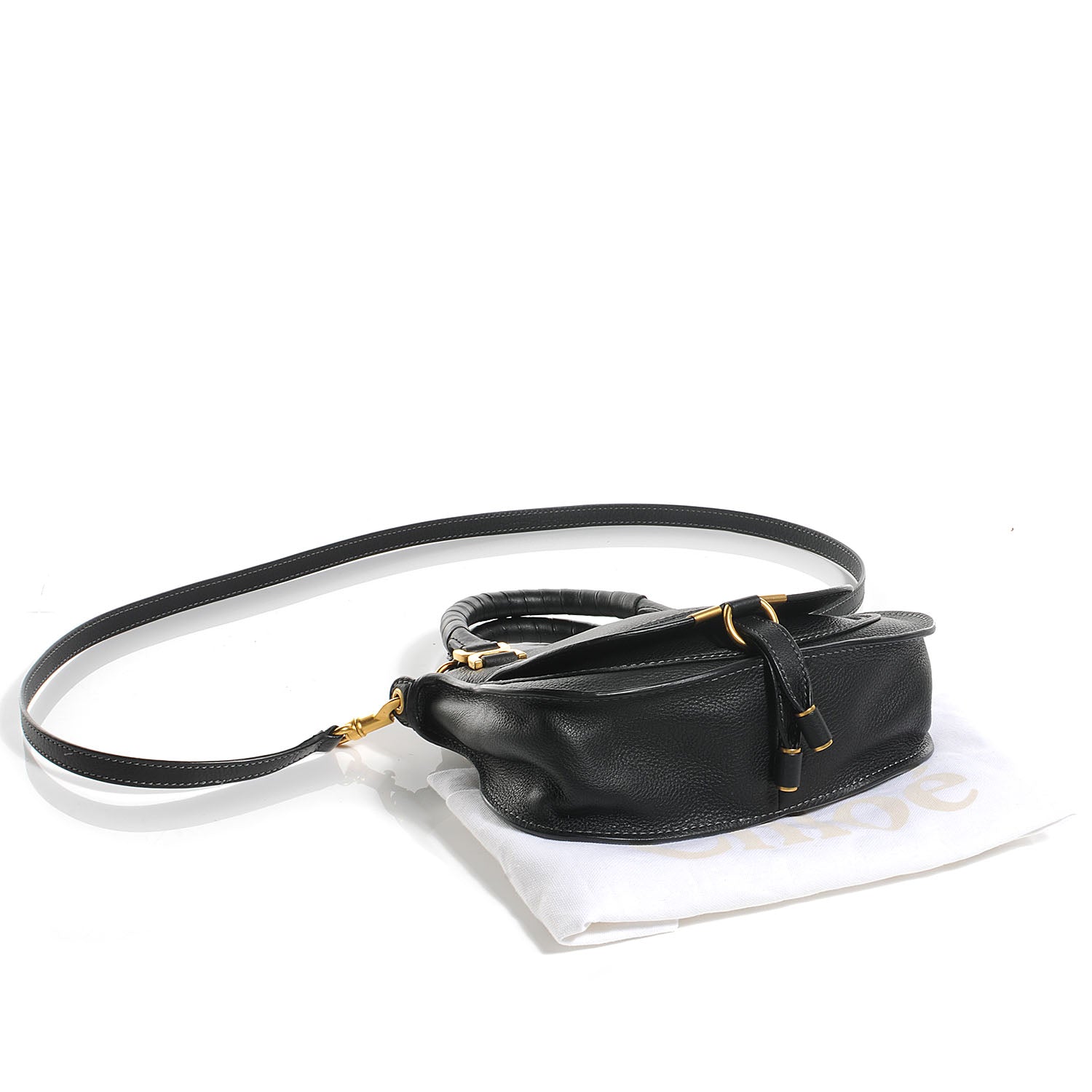 Chloe Calfskin Mini Marcie Satchel Black 4 of 9