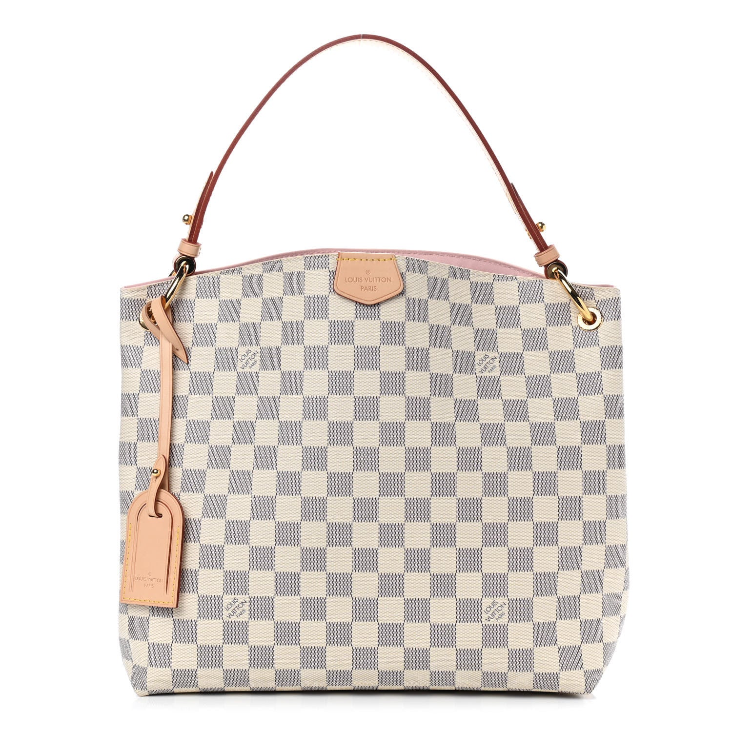 Louis Vuitton Damier Azur Graceful PM Rose Ballerine 1 of 8