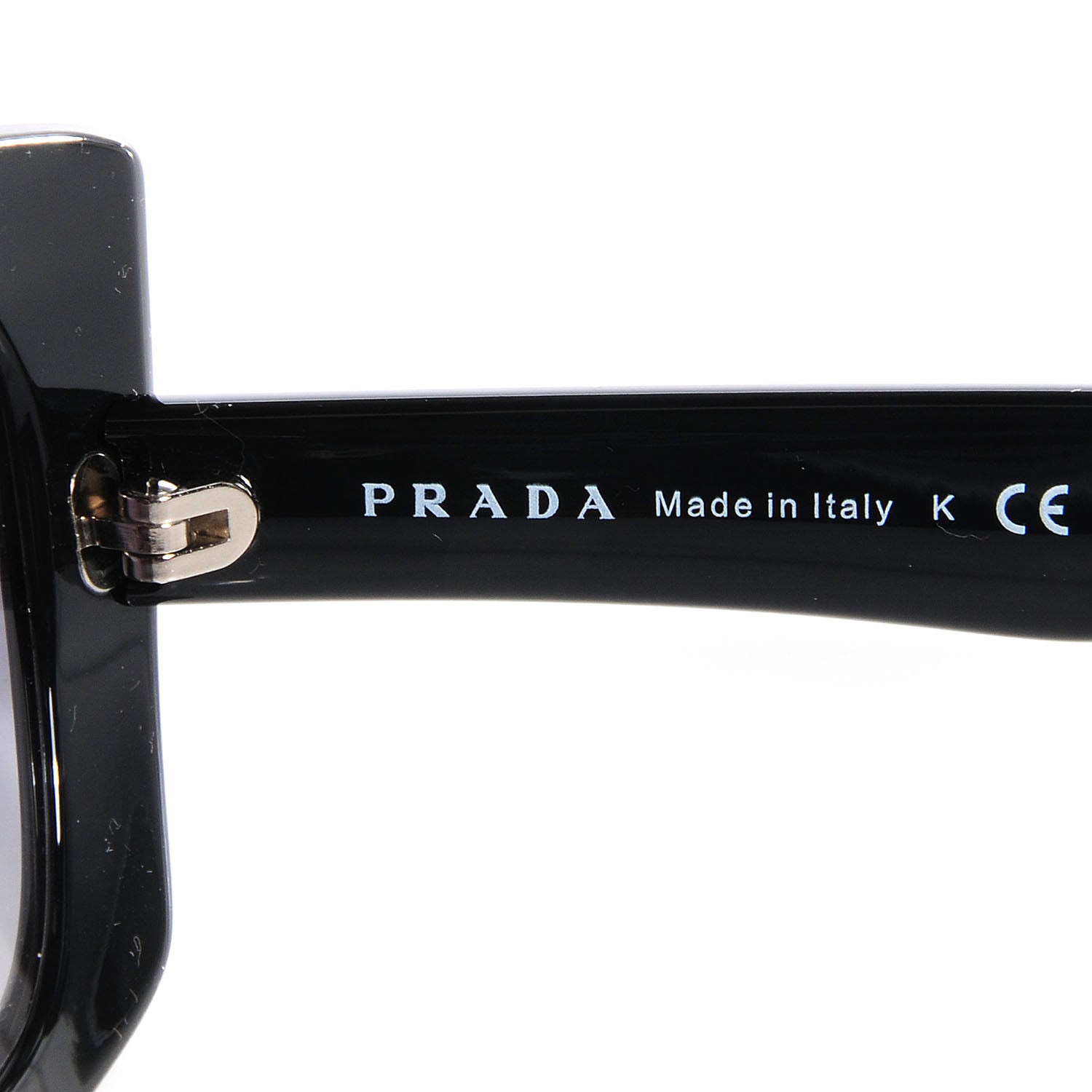 Prada Cat Eye SPR 19M Sunglasses Black 5 of 7