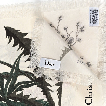 Christian Dior Silk Jardin Scarf White Multicolor 3 of 3