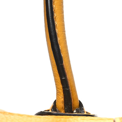 Celine Drummed Calfskin Nano Luggage Ocre 12 of 16