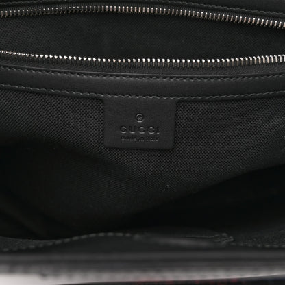 Gucci GG Supreme Monogram Web Tote Black Grey 6 of 12