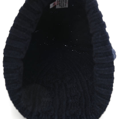 Hermes Cashmere Beanie Hat M Marine 5 of 6