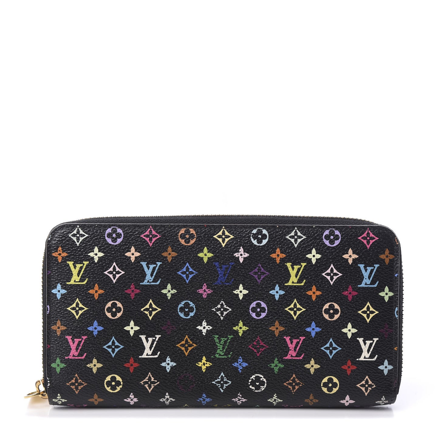 Monogram Multicolor Zippy Wallet Black Violet