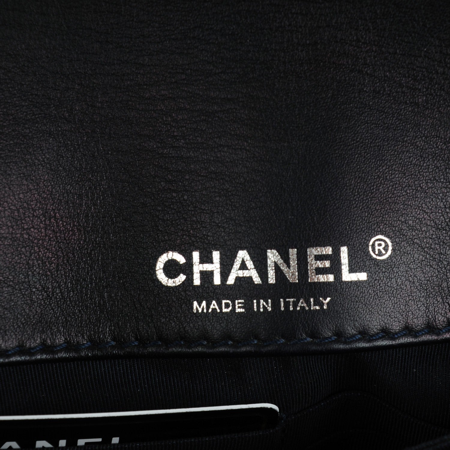 Chanel Patent Small Boy Reverso Flap Navy Blue 7 of 8