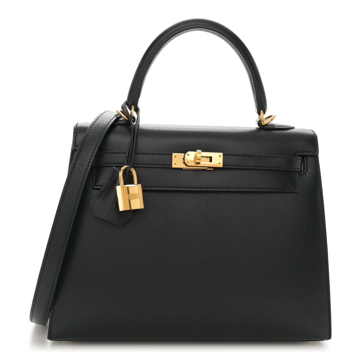 Hermes Tadelakt Kelly Sellier 25 Black 1 of 12