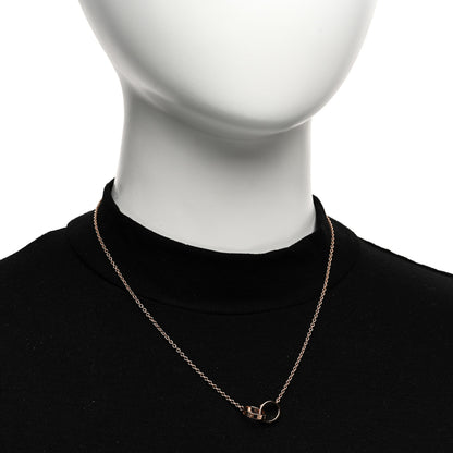 Cartier 18K Pink Gold Interlocking LOVE Necklace 2 of 6