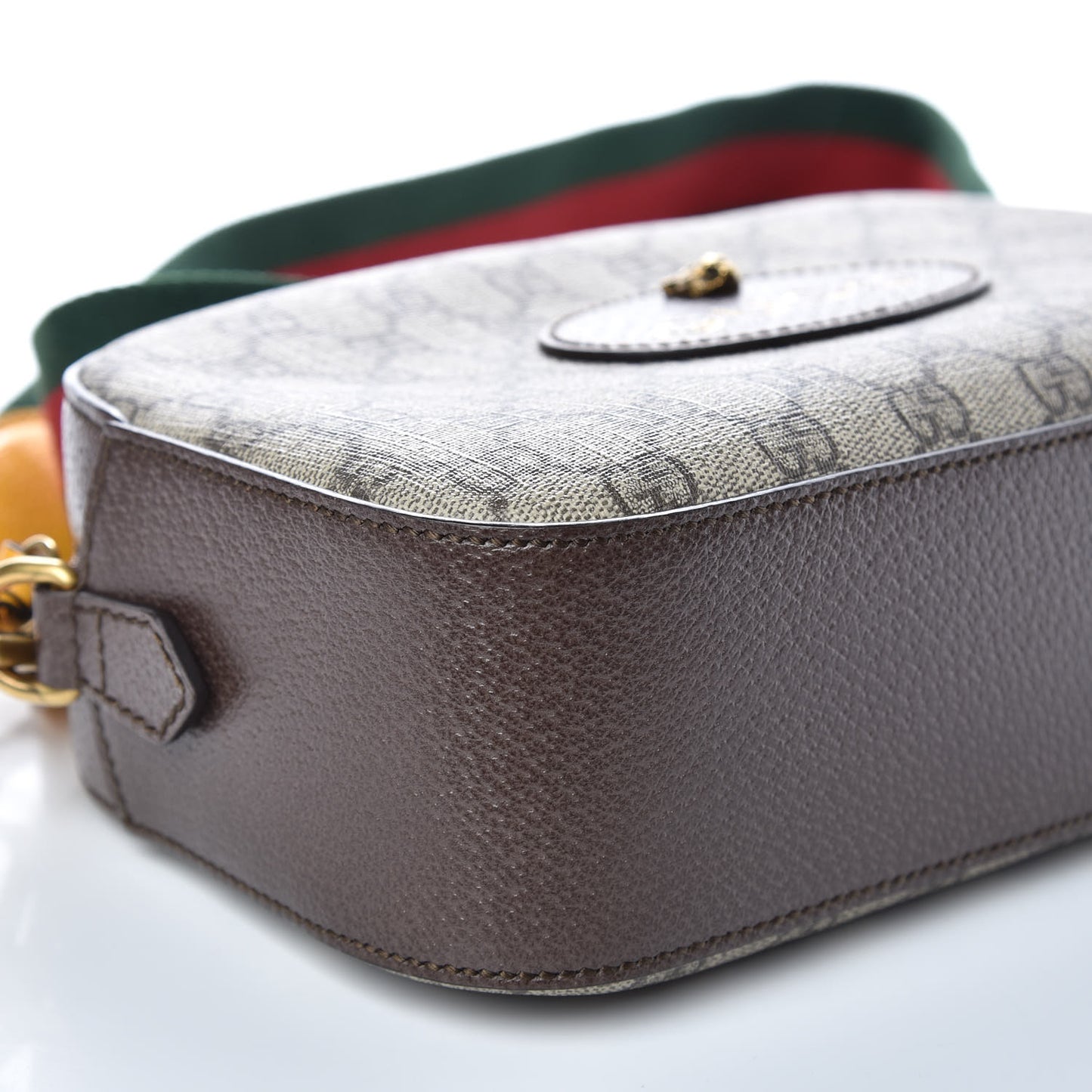 GG Supreme Monogram Web Neo Vintage Shoulder Bag Beige New Acero Crop