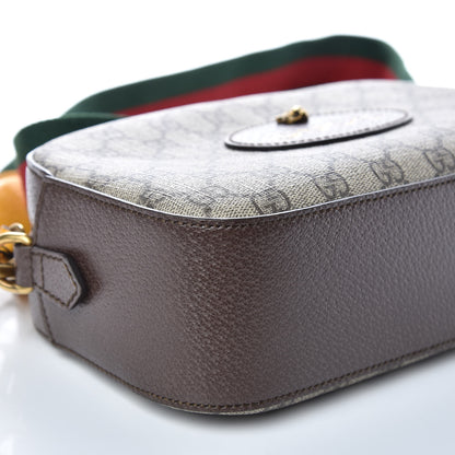 Gucci GG Supreme Monogram Web Neo Vintage Shoulder Bag Beige New Acero Crop 8 of 9
