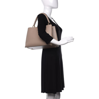 Louis Vuitton Taurillon Capucines MM Galet 2 of 9
