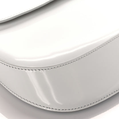 Prada Spazzolato Cleo Flap Shoulder Bag White 9 of 10