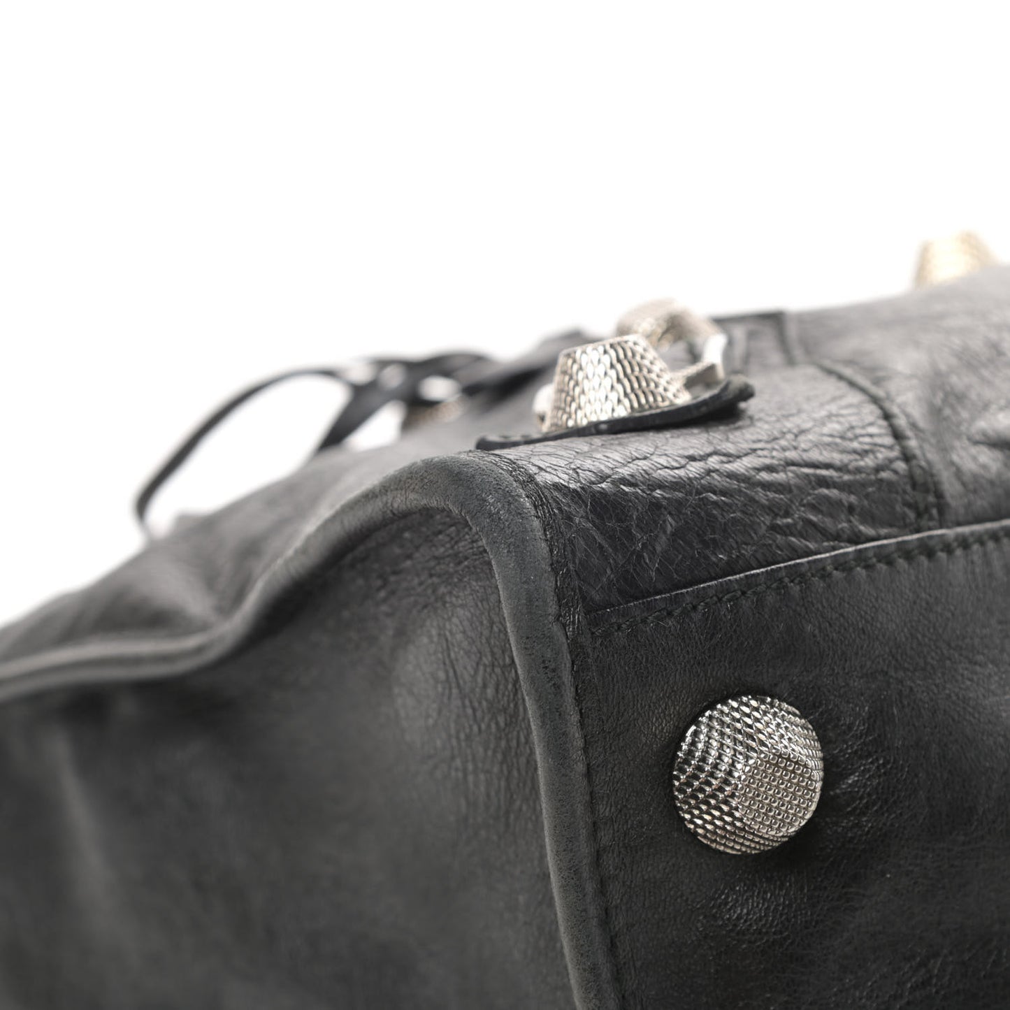 Agneau Giant 21 Silver Hardware Work Black