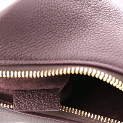 Celine Supple Grained Calfskin Teen Lulu Shoulder Bag Deep Burgundy 7 of 11