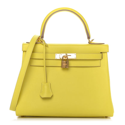 Hermes Evercolor Kelly Retourne 28 Lime 1 of 11