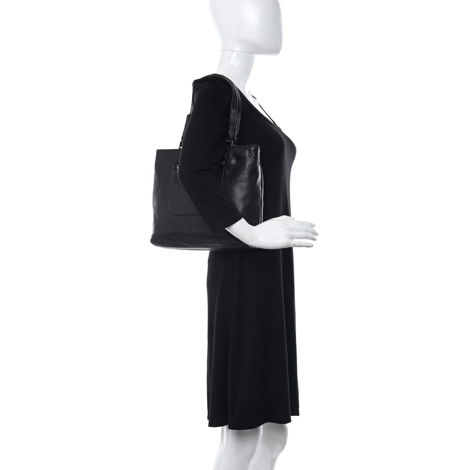Prada Nappa Shopping Tote Black 2 of 10