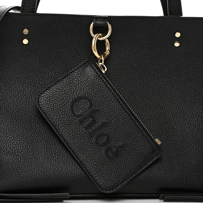 Chloe Calfskin Small East West Sense Tote Black 8 of 10