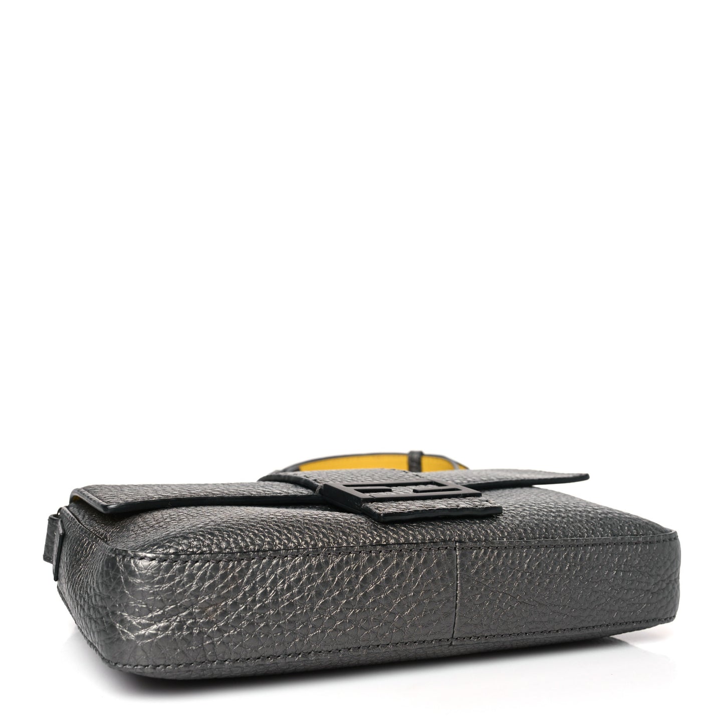Cuoio Romano Lux Enamel Selleria Belt Baguette Bag Graphite
