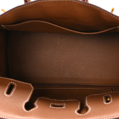 Hermes Togo Birkin 25 Gold 5 of 11