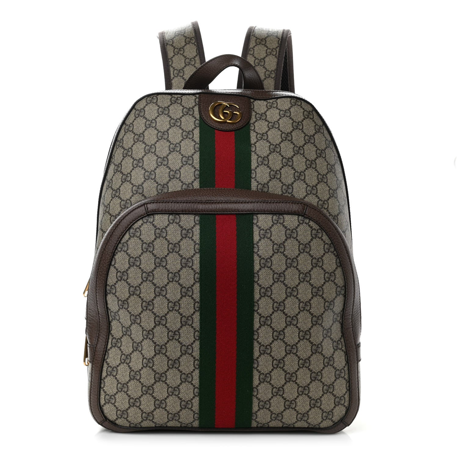 Gucci GG Supreme Monogram Medium Ophidia Day Backpack Brown 1 of 10