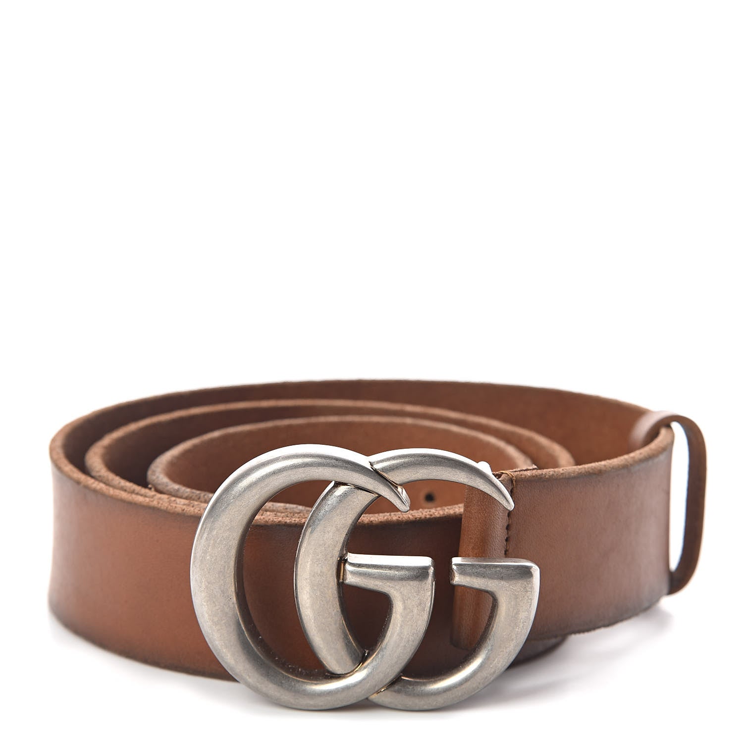 Gucci Cuoio Toscano Nickel Double Double G 40mm Belt 90 36 Cuir 1 of 6