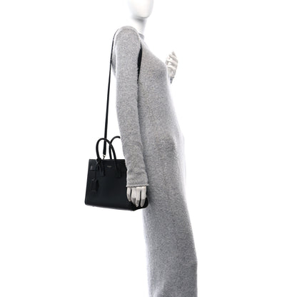 Saint Laurent Grained Calfskin Baby Sac De Jour Black 2 of 11