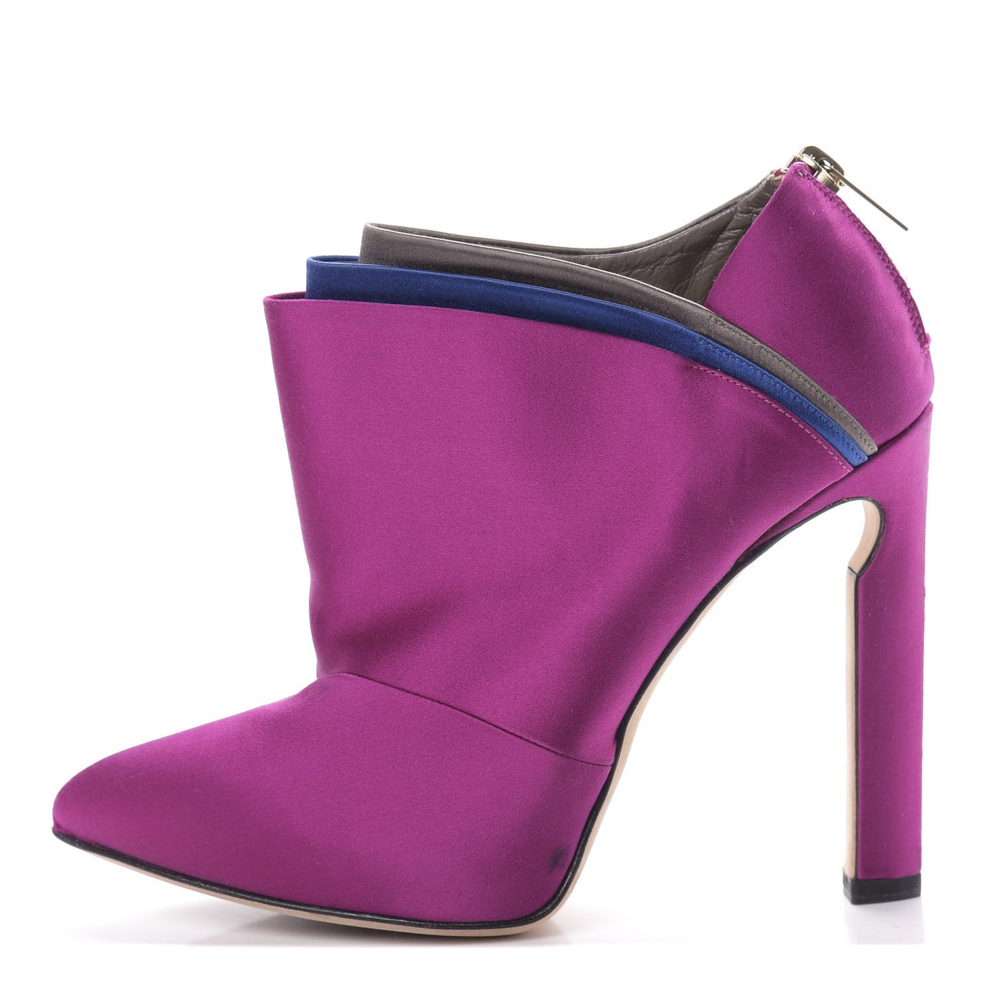 Satin Dwyer Boot 37 Purple
