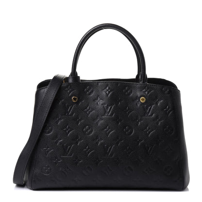 Louis Vuitton Empreinte Montaigne MM Black 1 of 10