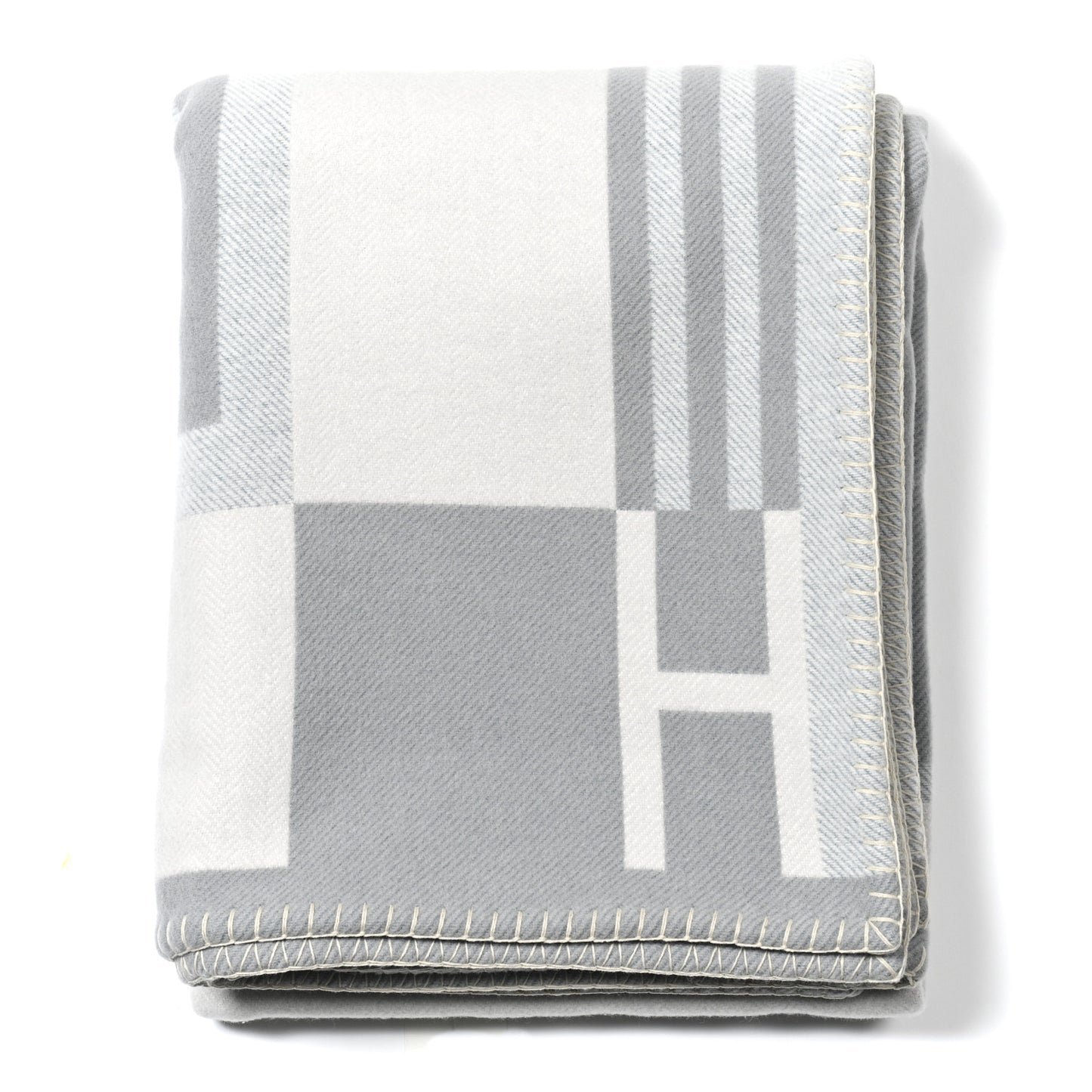 Wool Cashmere Ithaque Blanket Gris Perle