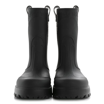 Christian Dior Rubber Oblique Garden Rain Boots 39 Black 2 of 7