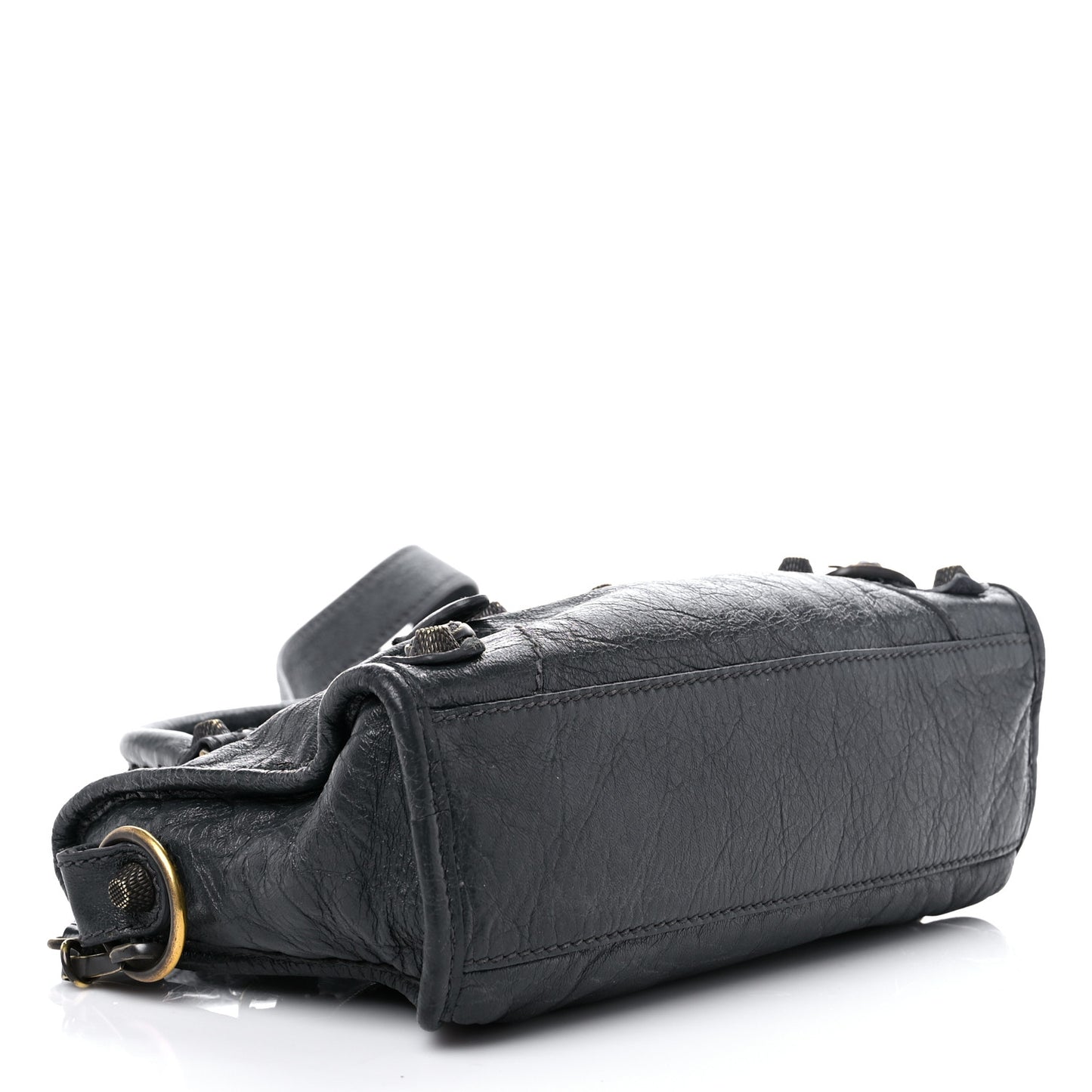 Agneau Giant 12 Gunmetal Hardware Mini City Gris Fossile