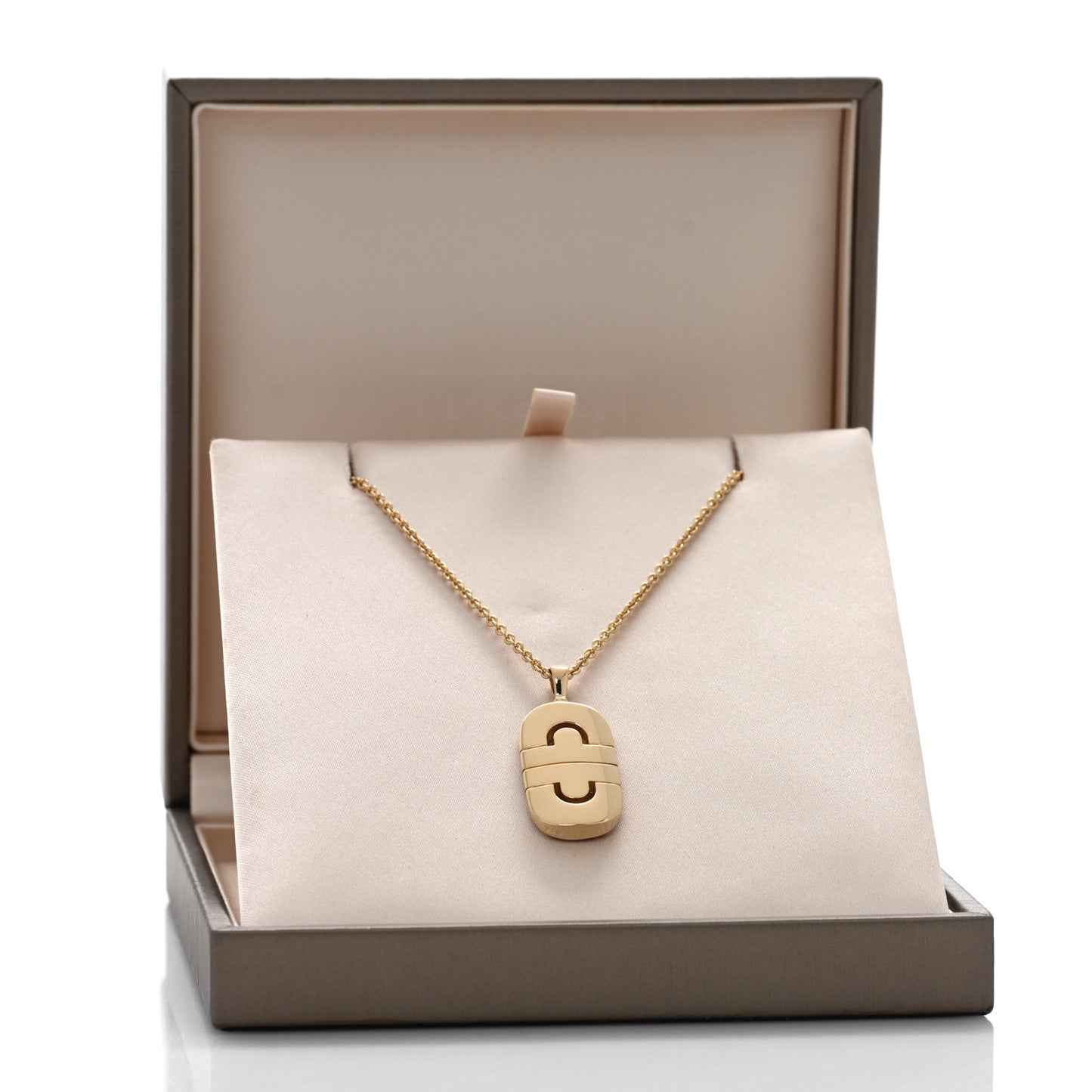 18K Yellow Gold Parentesi Pendant Necklace