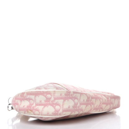 Christian Dior Monogram Mini Saddle Pochette Pink 4 of 14