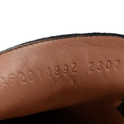 Hermes Goatskin Womens Paris Loafers 40 Black 8 of 9