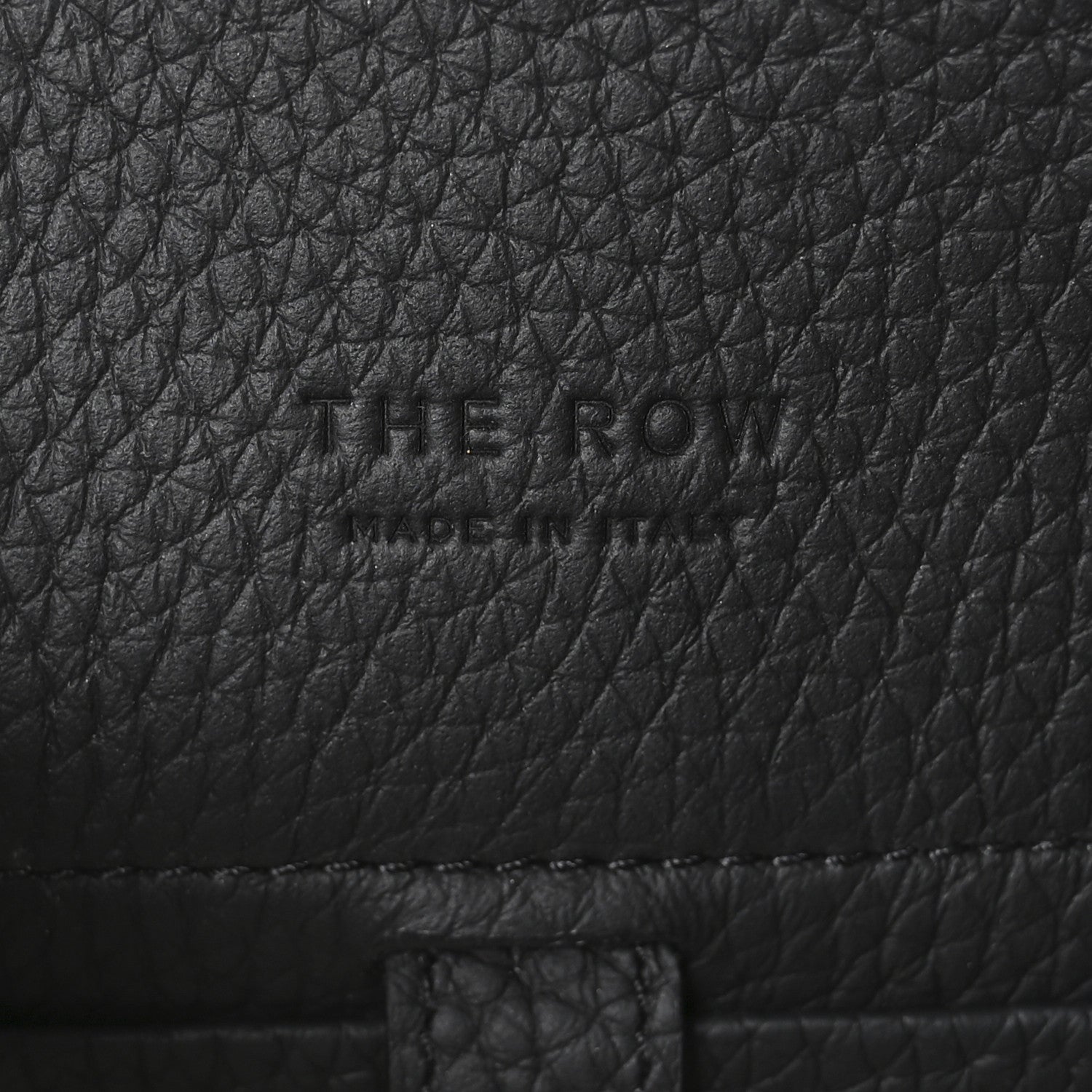 The Row Grained Calfskin Soft Margaux 10 Bag Black 6 of 11