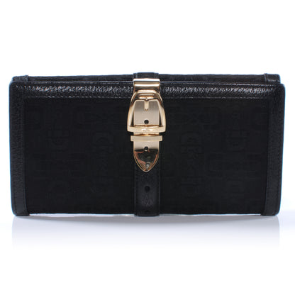 Gucci Horsebit Print Glam Continental Wallet Black 1 of 7
