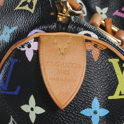 Louis Vuitton Monogram Multicolor Speedy 30 Black 9 of 9
